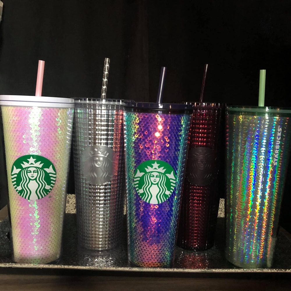 Starbucks tumblers holiday 2020 set of 5